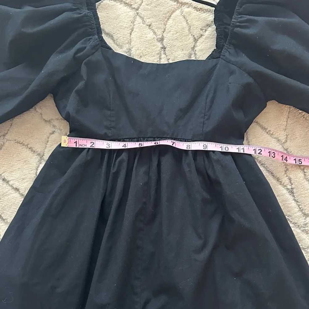 Abercrombie & Fitch Black Puff Sleeve Romper - Picture 4 of 12